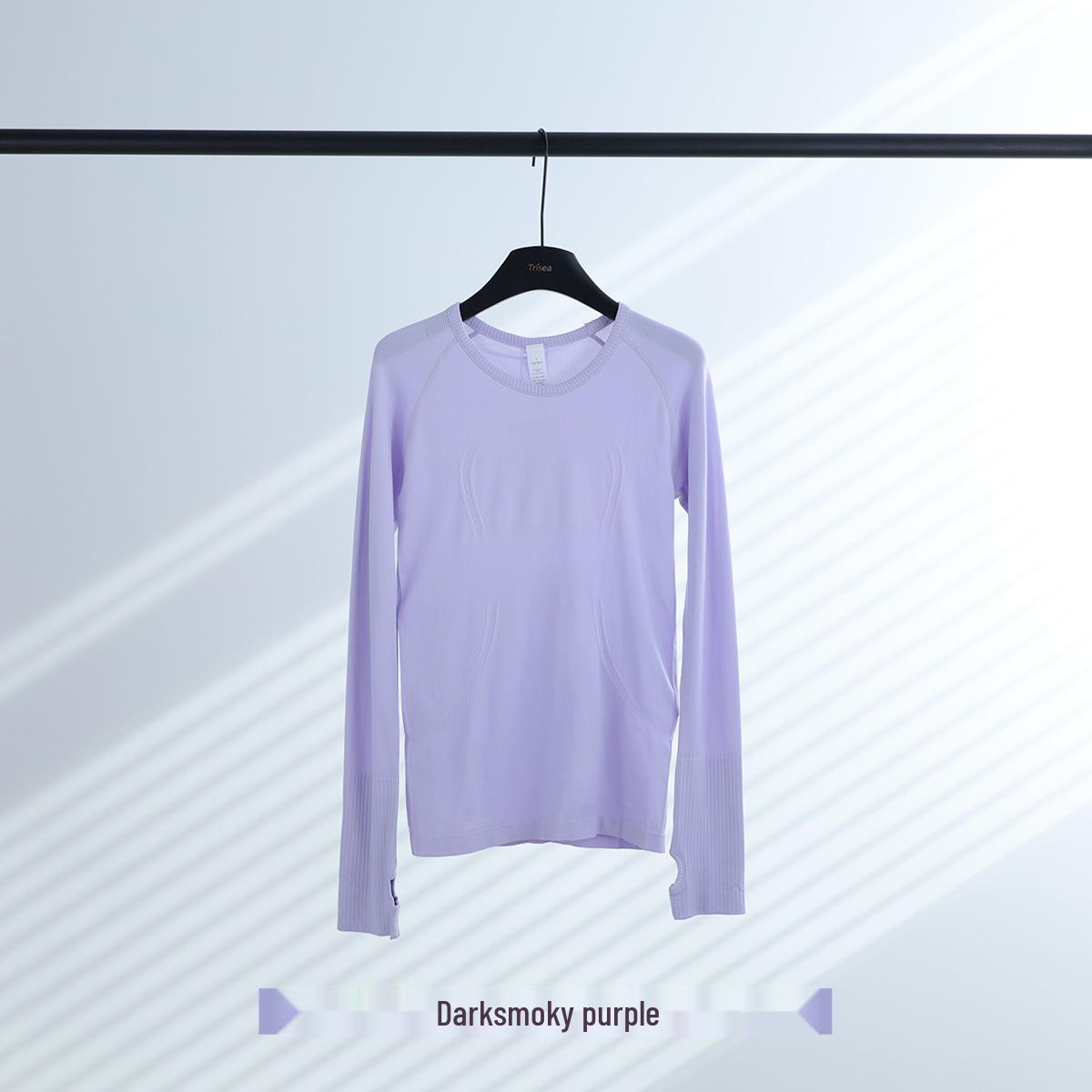 

Lulu 1.0 Women s Quick-Dry Long Sleeve Yoga T-Shirt - Round Neck, Breathable Base Layer for Autumn/Winter S