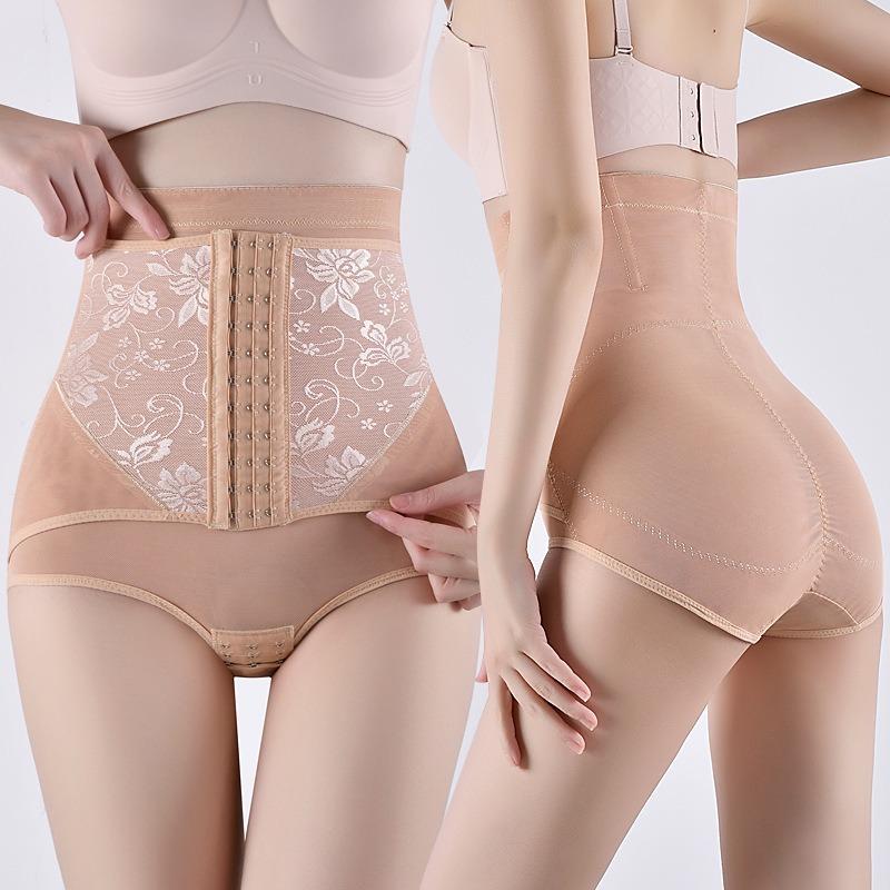 Thin Lace High Waist Postpartum Shapewear Pants Tummy Control Butt Lifting