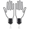 2Pcs Golf Glove Plastic Support Stretcher Bracket Rack Hanger Tool Accessory Supply Black