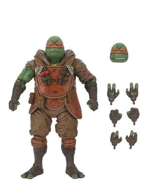 NECA Teenage Mutant Ninja Turtles (The Last Ronin) - 1:7 Scale Collectible Action Figure Ultimate Flashback Michelangelo
