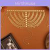 Middle Eastern Style Golden Headpiece With Tassels And Coin For Holiday Celebrations
