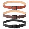 European and American Casual Square Buckle Imitation Leather Belt for Men and Women Versatile Jeans Belt Fashionable and High-end Women's Belt