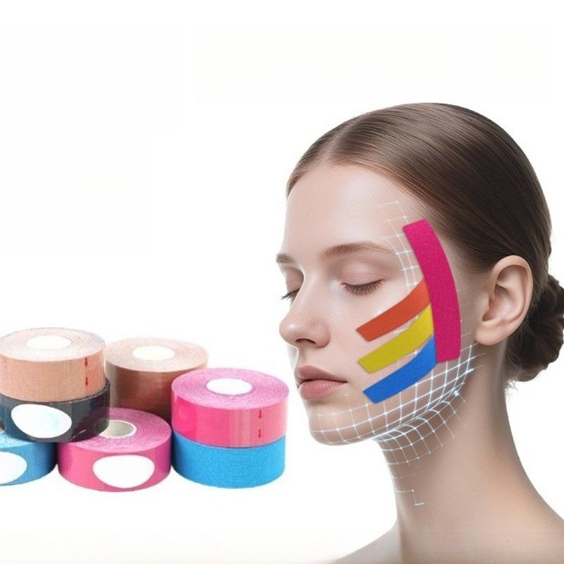 Facial Lifting Kinesiology Tape Elastic Muscle Support Bandage for Finger Wrist Head Elbow Shoulder Knee Ankle Sports Tape