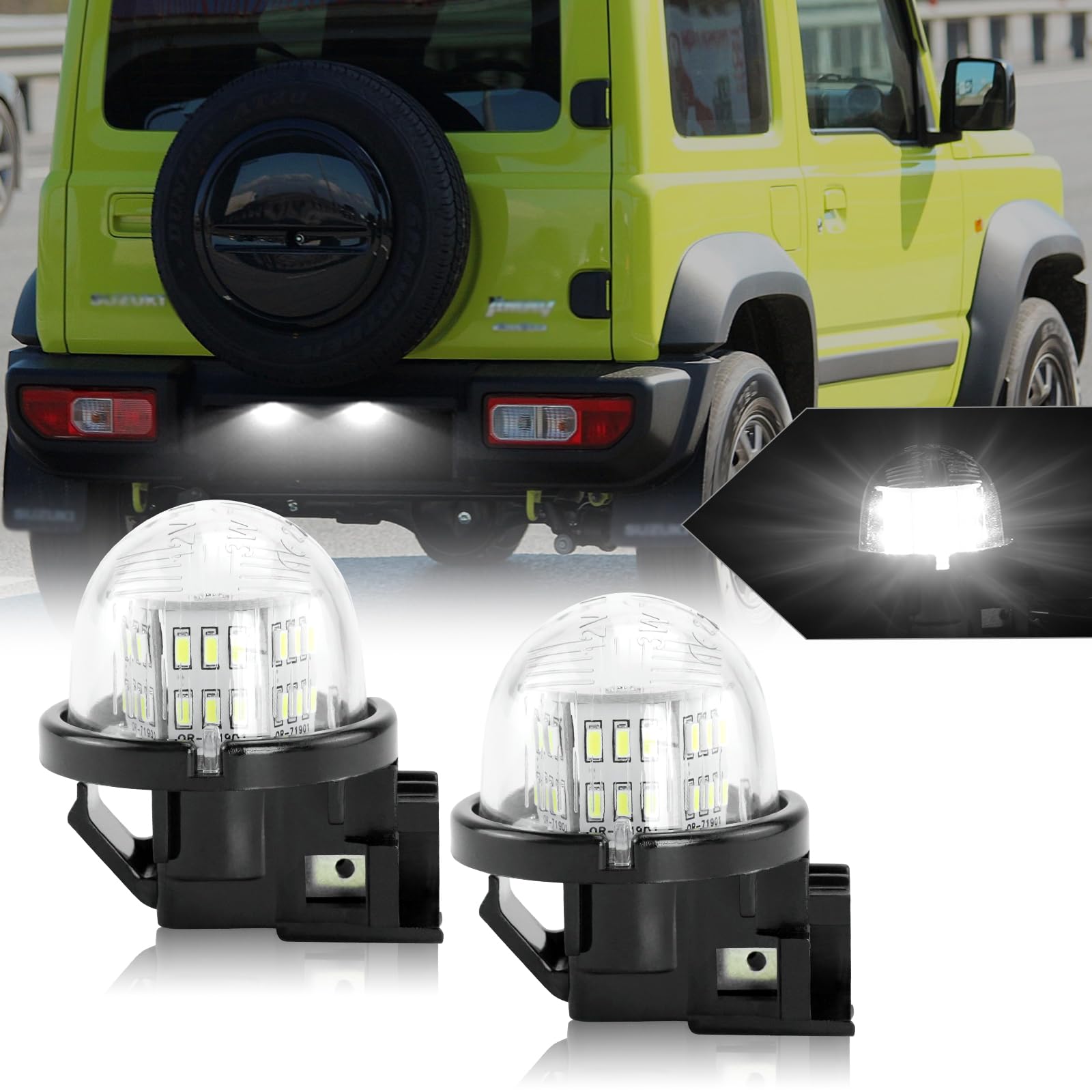 

NEIFILES Jimny JB64 JB23W JB74W JB43W Hustler MR31S MR41S LED License Lamp Every Van Suzuki