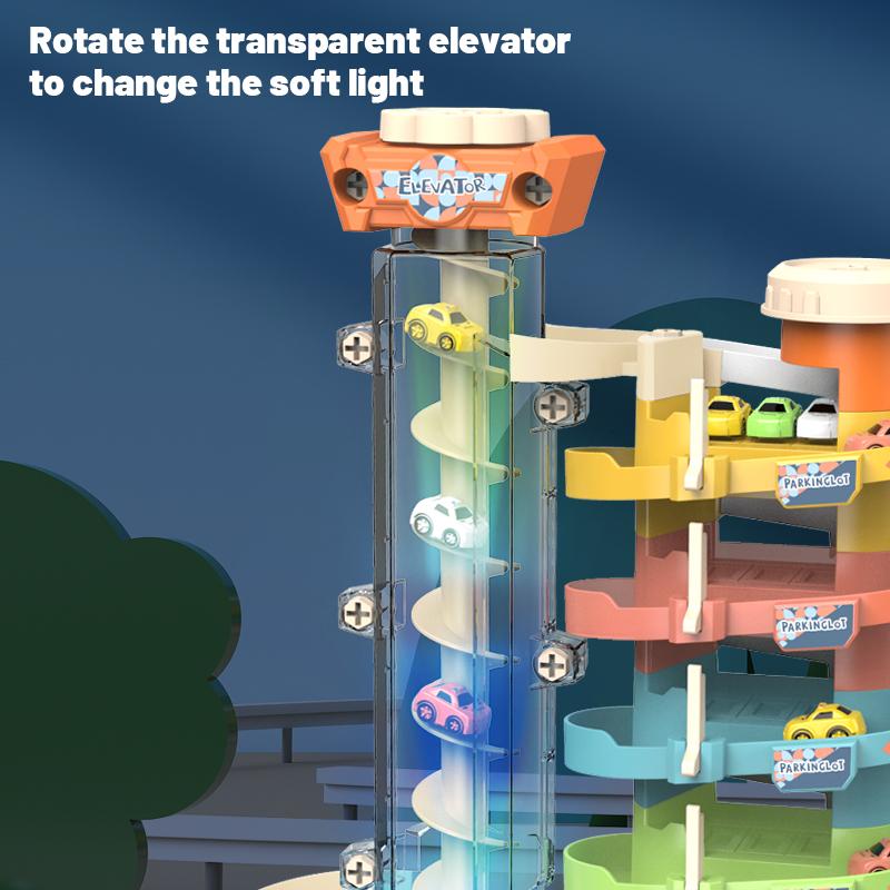 Toy Vehicle Adorable Resistant To Falling Plastic Slide Parking Car Toy for Boy Toy