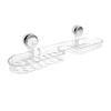 Suction Holder Faucet Shelf Waterproof over Faucet Storage Holder Easy-Mount Sink Organizer Repositionable Easy to Clean