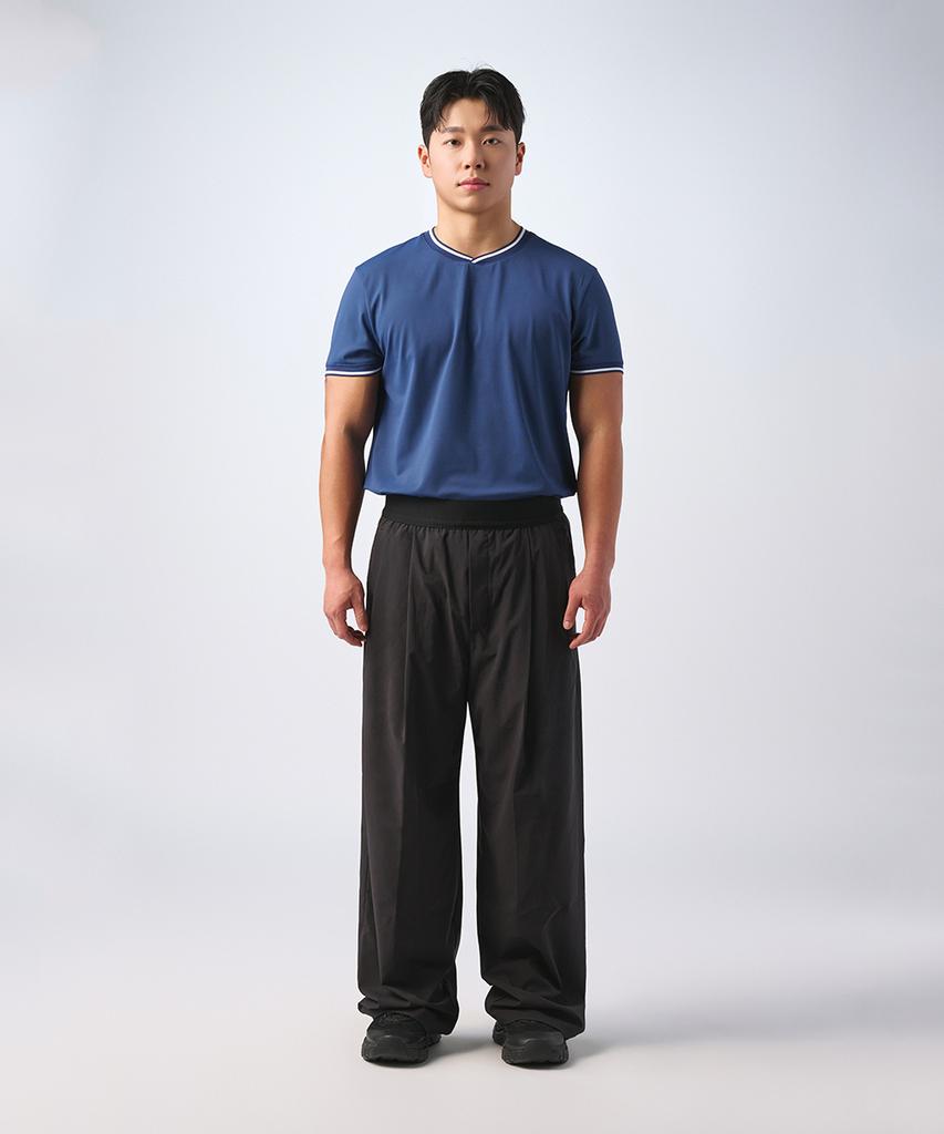 MUSINSA STANDARD SPORTS Dry-Act Muscle Fit Neck-Point Short Sleeve (4 Colors)