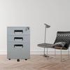 Minimalist Metal Office File Cabinet with Lock