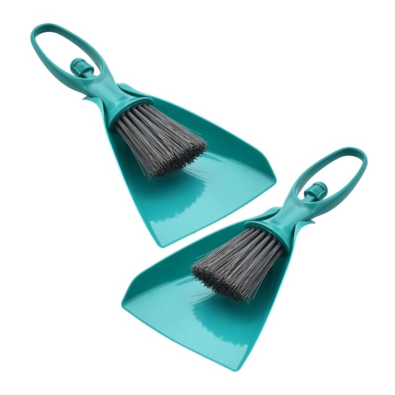 2 Pack Space Efficient Cleaning Set Not Slip Handle Dense Design For Desktop Small Districts Maintenance