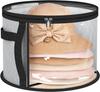 AOODA Oversized Clear Hat Storage Bag, Holds Up To 7 Caps Cowboy Hat Organizer for Closet, Wide Brims Hat Case with Carrying Handles (Grey)