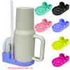 Stazione di Asciugatura per Bicchieri in Silicone Antiscivolo Portabottiglie Filtro Acqua Stand Drenante per Bottiglie Sportive per Tappo Cannuccia Tazza Stanley
