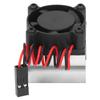 RC Motor Cooling Fan Heatsink Fan RC Accessory for Traxxas 1 18 Remote Control Car Silver