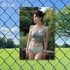 Modern Metal Wall Art D Panel Female Figure Natural Green Tone PreDrilled Elegant Decor for Home Office Spa