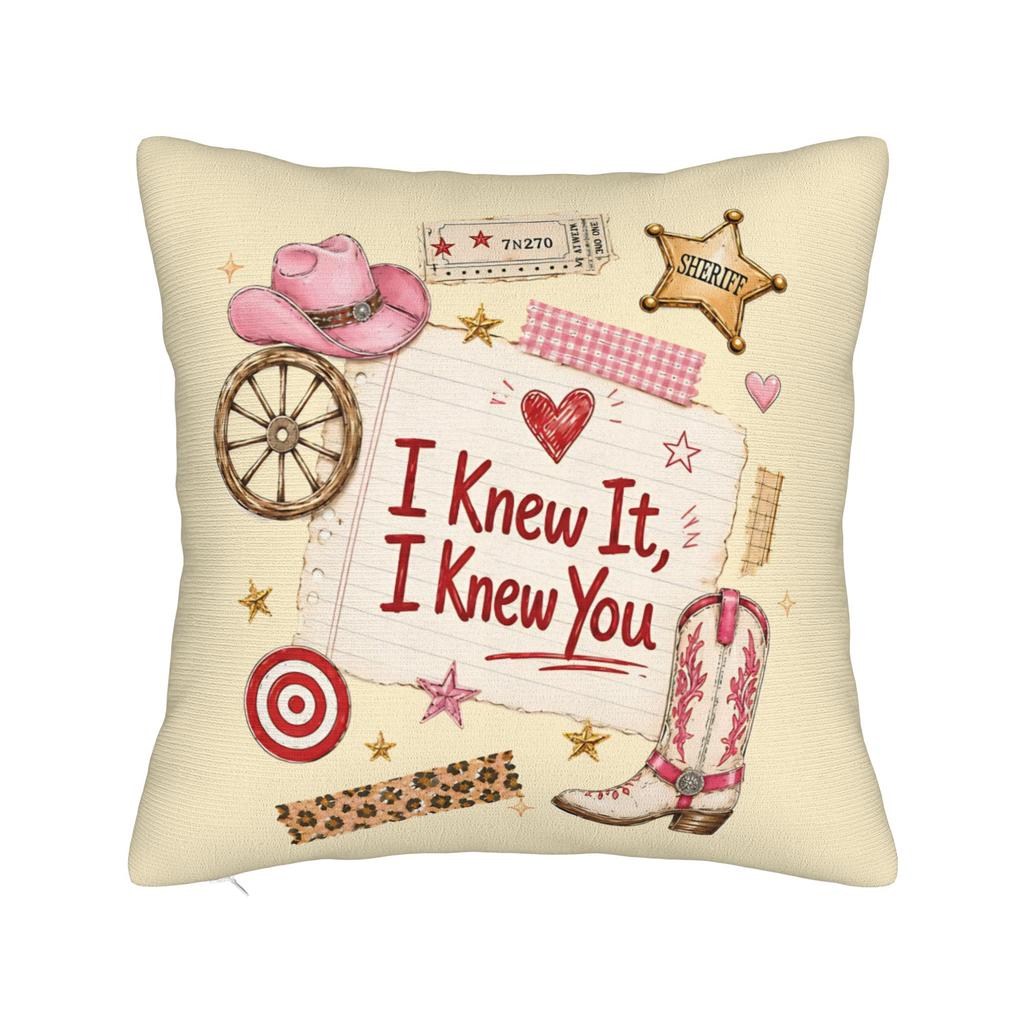 I Knew It I Knew You Cartoon Movie Square Pillow Cases TS Cushion Covers Customized Zippered Decorative Pillowcase for Sofa