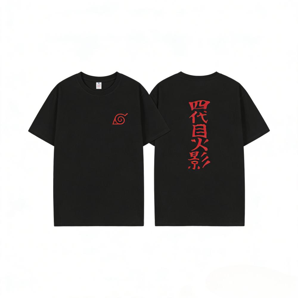 Cartoon Naruto Print Top 2026 Summer New Arrival Unisex Anime Naruto Sporty Cotton Crew Neck Tshirt