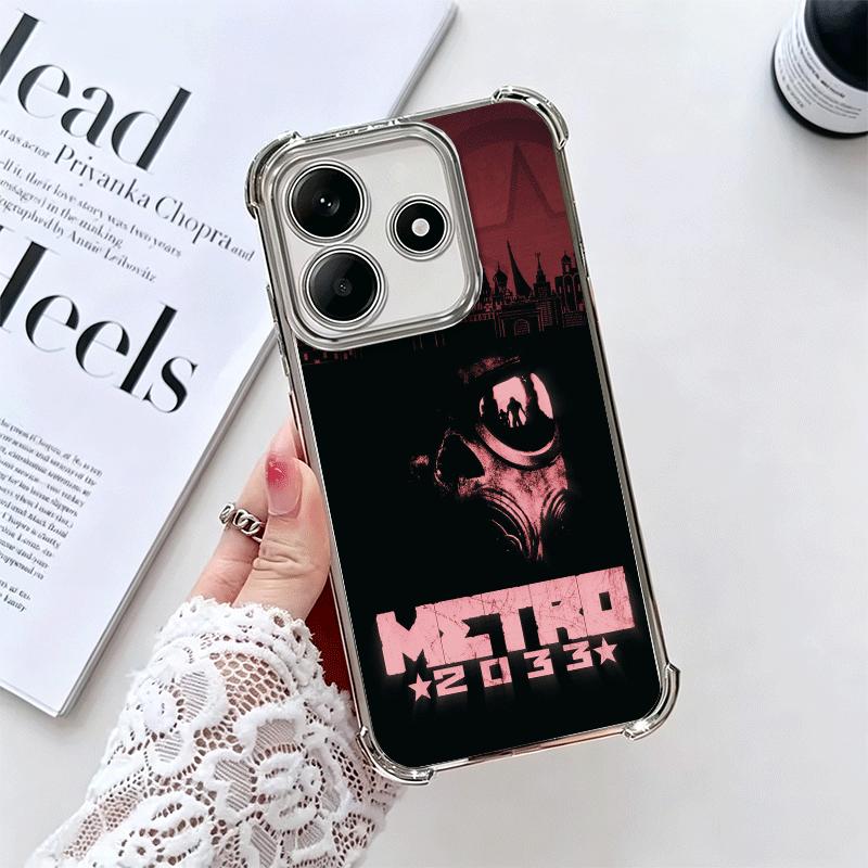 Metro 2033 Soft Phone Case For Xiaomi Redmi Note 14 15 Pro Plus 13 12 11S 11T 5G 10 9S 9 Plating Anti-Fall Fundas