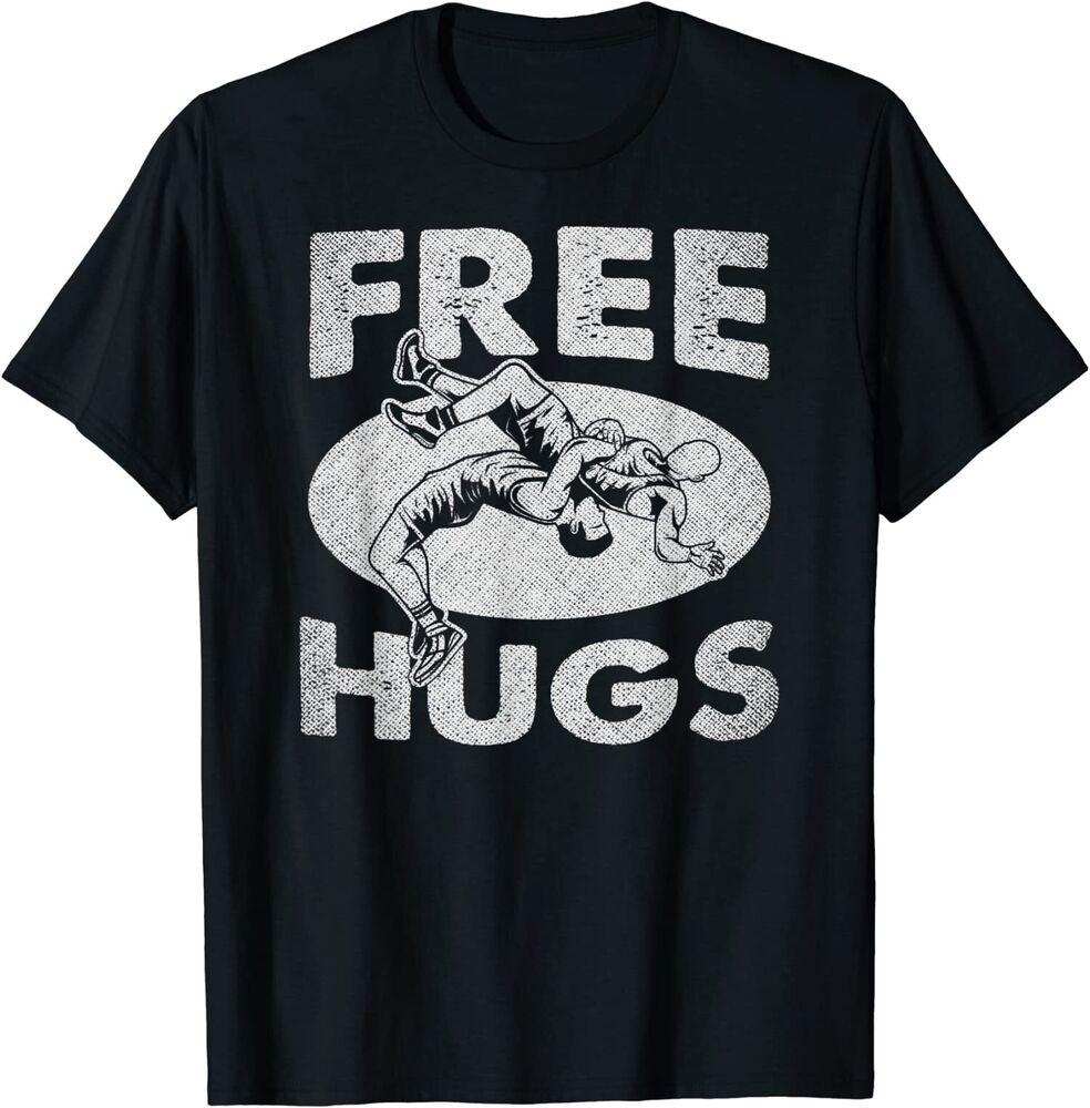 

Футболка унисекс Wrestling Funny Free Hugs Wrestling