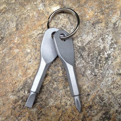Portable Screwdriver, Outdoor Portable Multifunctional Tool, Straight Cross Screwdriver With Keychain And Buckle