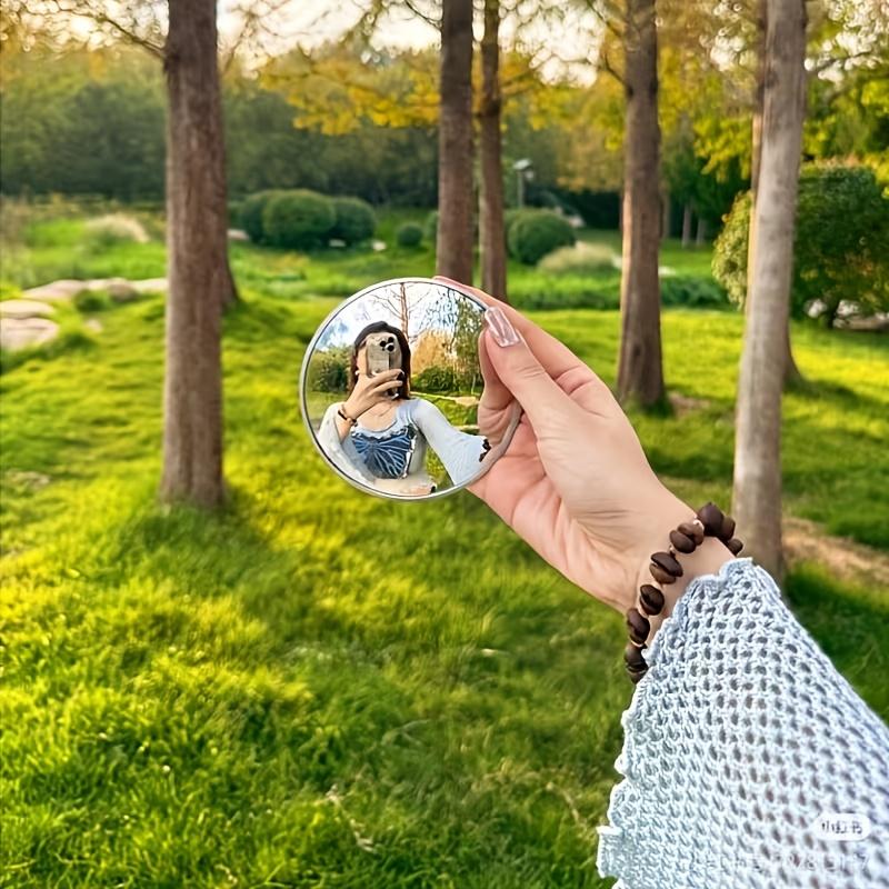 Reisefotografie Kleiner runder Spiegel, Konvexspiegel, Weitwinkelaufnahme-Zubehör, Selfie-Tragbares Zubehör, Schminkspiegel