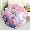 1pc Chibi Moon Pink Scooter with Automatic Folding Umbrella - Portable 3-Fold Design, 8 Iron Frame Outdoor Umbrella, Ideal Gift for Fans, Travele