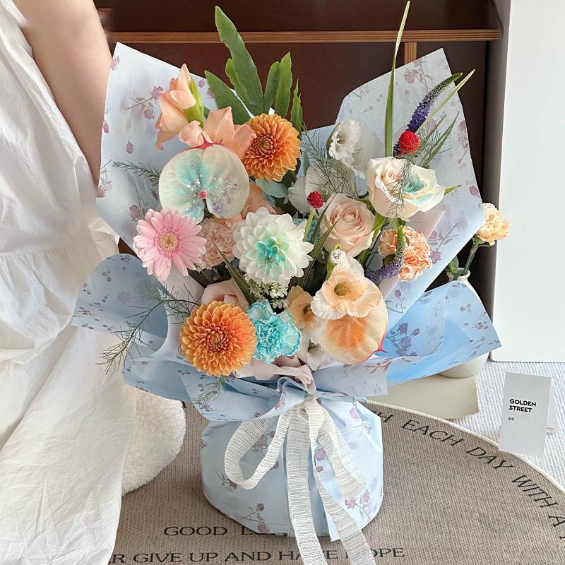 1Roll Gift Wrapping Decoration DIY 9.1M/Roll Sewing Supplies Ribbon Vintage Valentine's Day Wedding Flower Bouquet Packaging