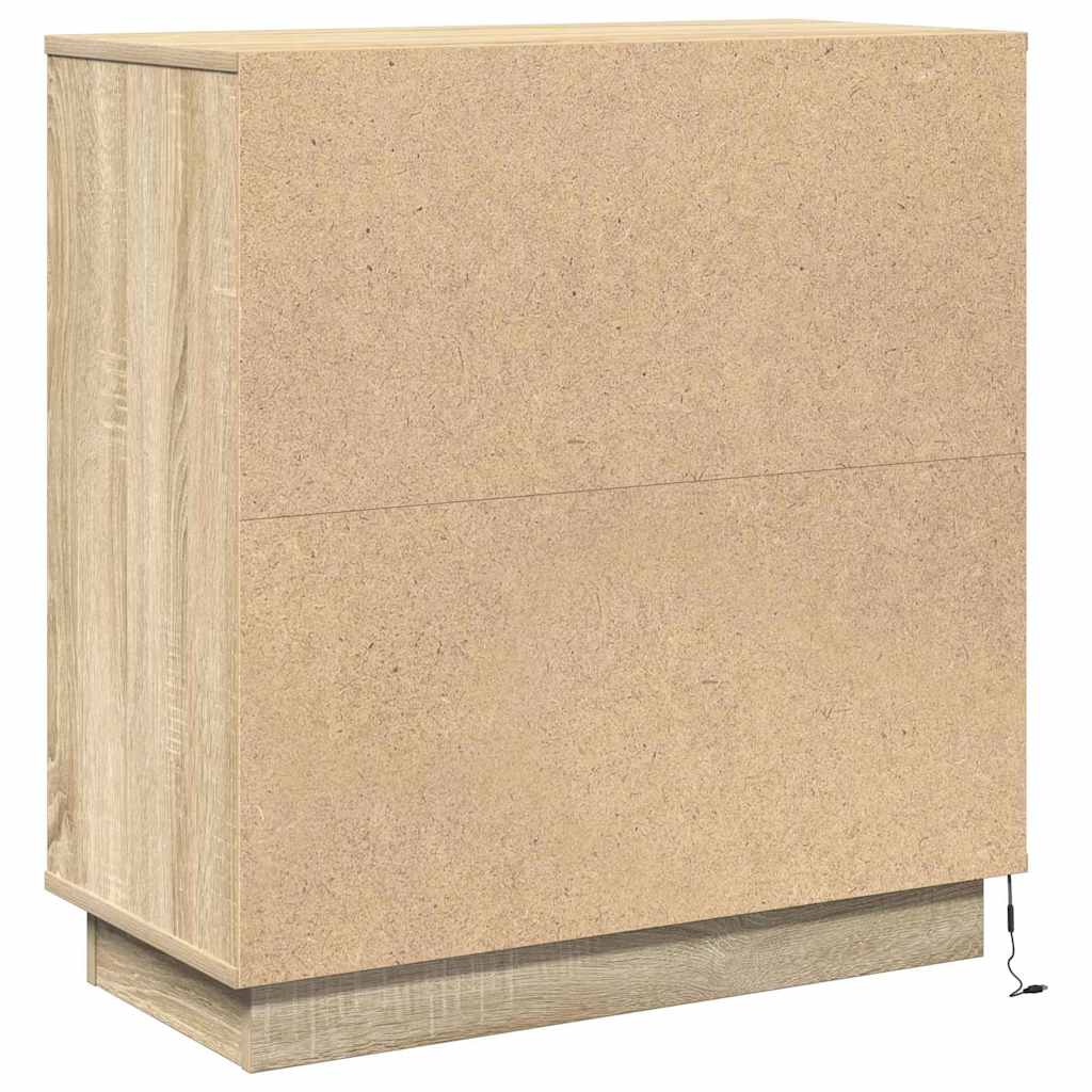 Nightstand Sonoma Oak 71 x 34.5 x 75 cm Particleboard