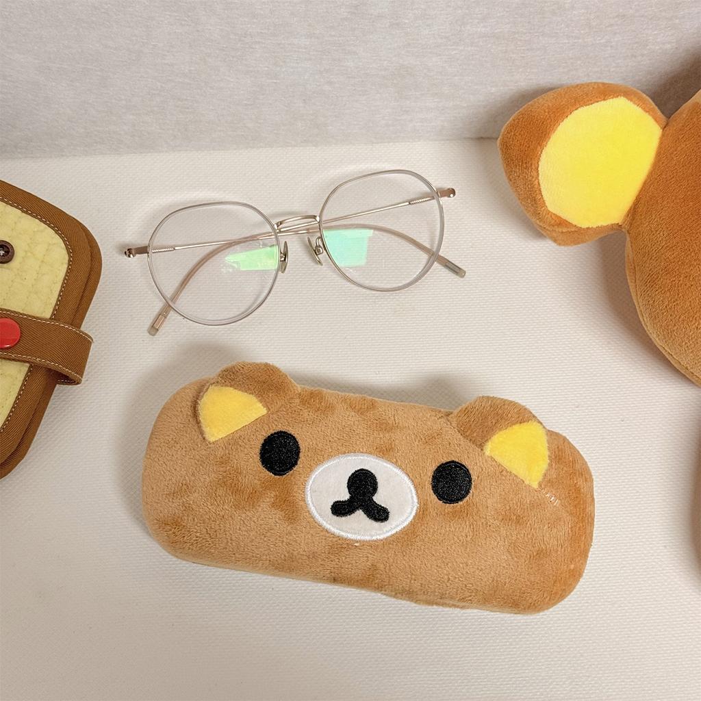 Bear Plush Glasses Case Cartoon Anime Sunglasses Case Organizer Cute Kawaii Glasses Box Spectacle Eyeglass Cases