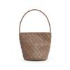 RHEEMIN Handle Bucket Vegan Leather Edition   Brown Large