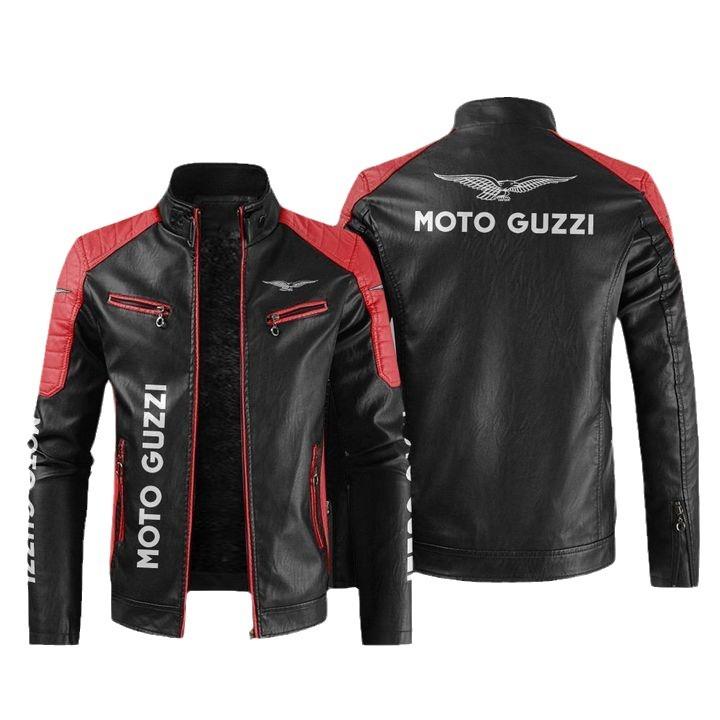 [Light and thin] Guzi leather jacket motorcycle windproof pu leather jacket men's jacket zipper top