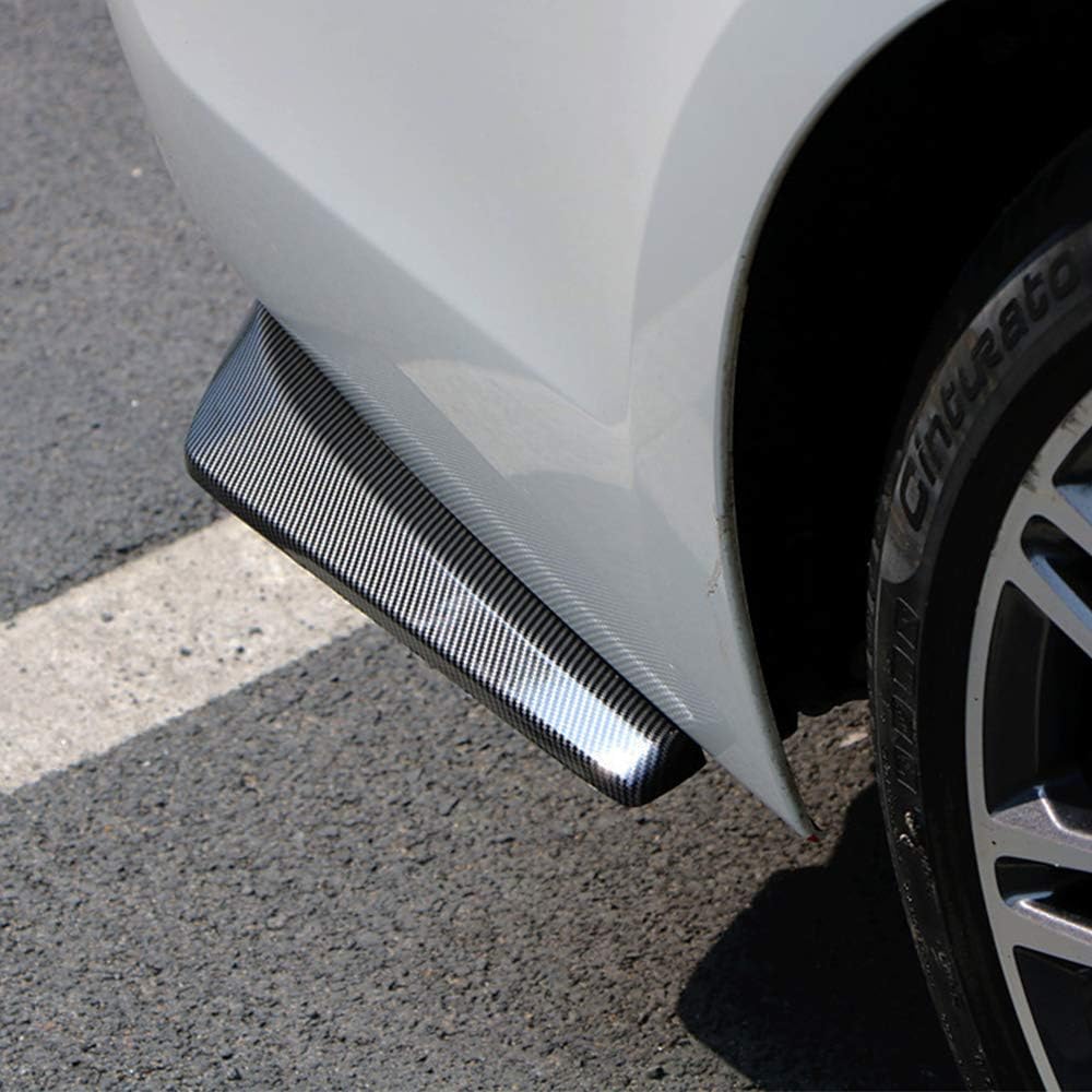 2Pcs Car Universal Rear Bumper Lip Diffuser Splitter Canard Protector Universal Front Bumper Lip Body Kit Front Bumper Side Skirt Spoiler Splitter