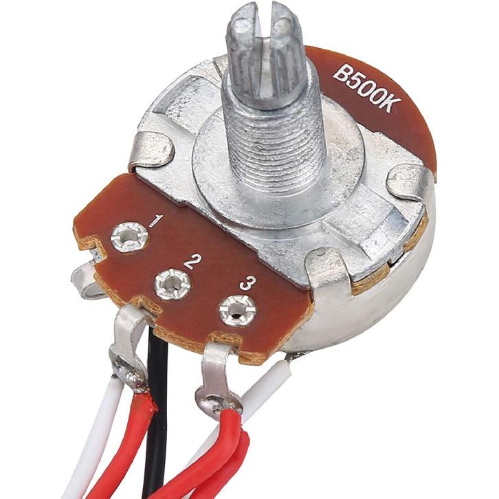 Guitar Wiring Harness, 3 Way Toggle Switch Guitar Electric Guitar Wiring Kit 500k Wiring Harness Easy To Install