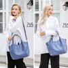 Published in magazine Tote bag with pochette A4 PC storage Shoulder for both on and off PU leather Fashion Recruit Commuting Business Italy 171077