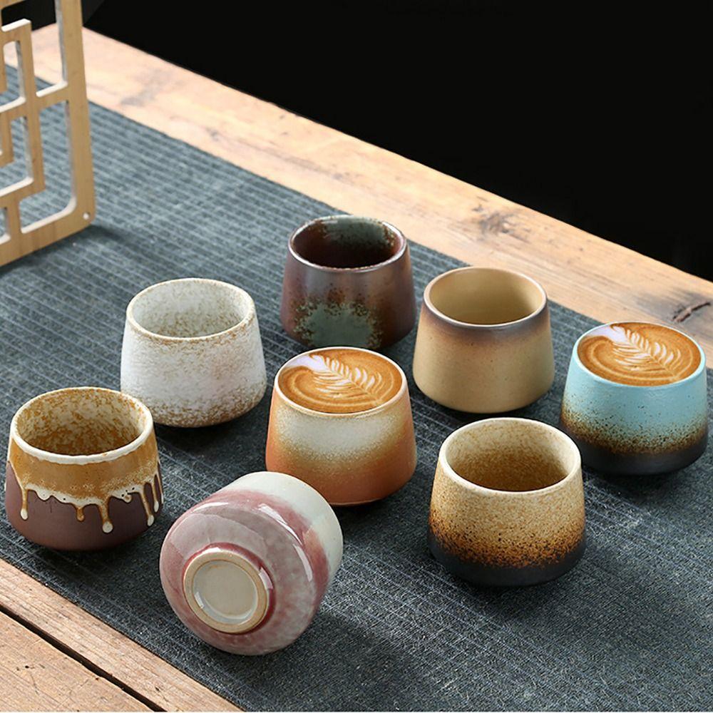 Retro Ceramic Teacup Kiln Transformation Drinkware Creative Coffee Cup