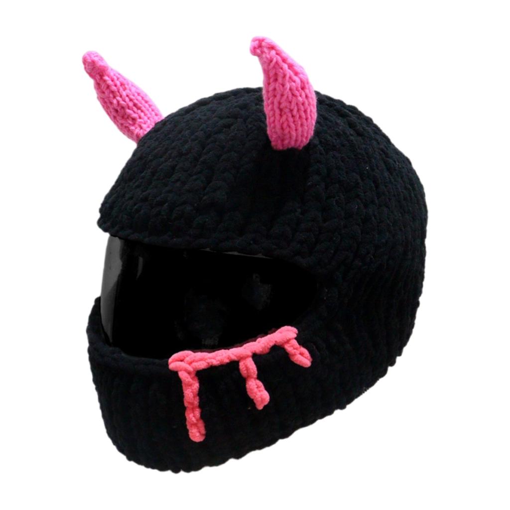 Devil Horn Helmet Cover for Motorcycles Full Face Helmet Protector Cover for Fun Loving Riders Motorcycling Accessory