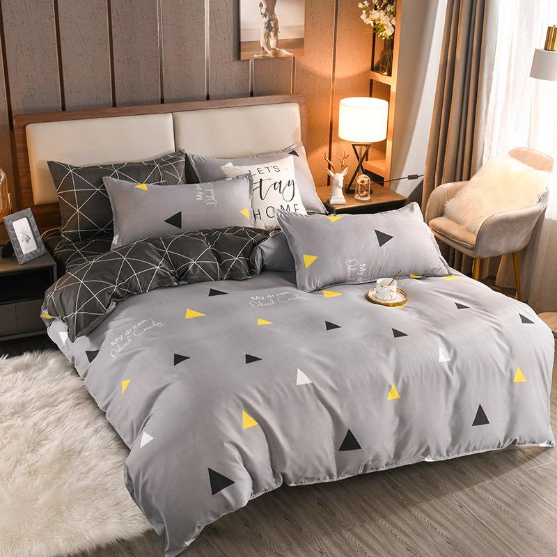 Home Textile Grinding Four-piece Set, Bed Sheet Quilt Cover, Single Dormitory Bedding Three-piece Set