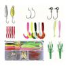 Fishing Lure Kit Soft And Hard Bait Set Gear Layer Jig Spoon For Bass Pike Crank Tackle Accessories With Box