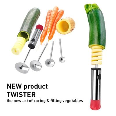 Drill Vegetable Fruit Corer With Ergonomic Anti-Slip Handle Denucleator Carrot