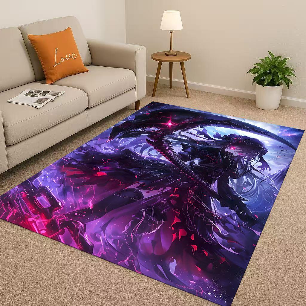 2026 New Gothic Dark Sexy Girls Cartoon Anime Characters Living Room Non-Slip Area Rug Carpet for Bedroom Playroom Sofa,Doormat