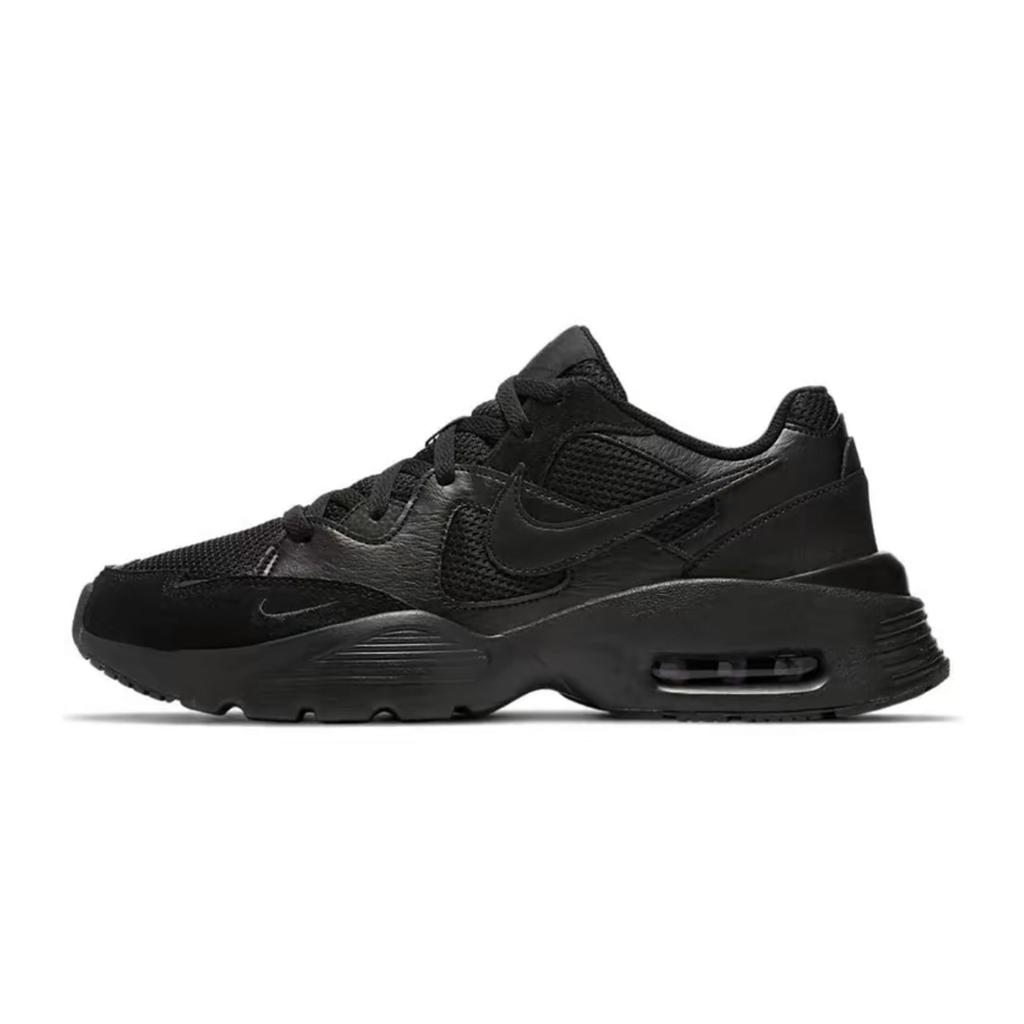 Nike Air Max Fusion Running Shoes Men's Low top Black/White CJ1670-001(Team1555-)