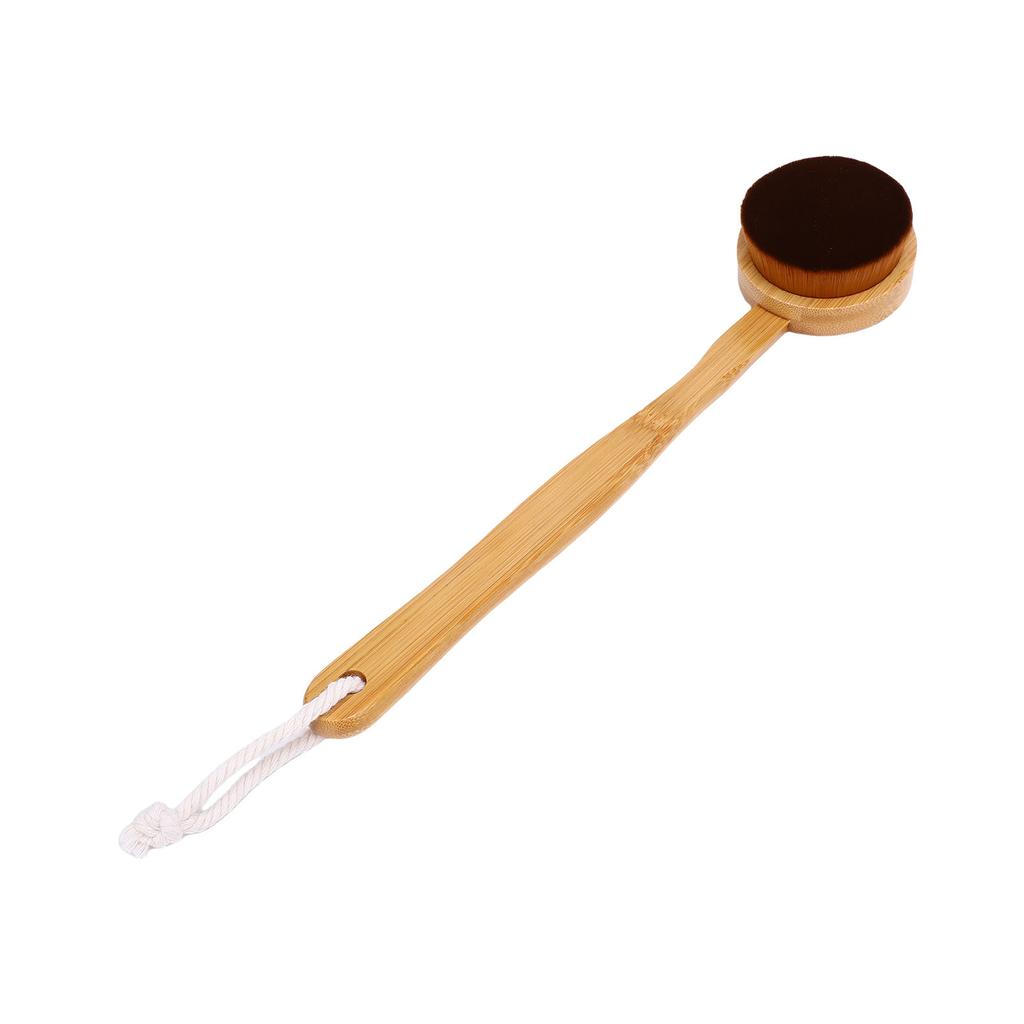 Selbstbräuner Rückenapplikator Langer Griff Weiche Haare Rückenbürste zum Auftragen von Selbstbräunungscreme und -lotion