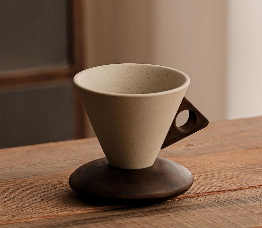 Middle Ancient Style Creative Coarse Pottery Coffee Cup, Mug, High-end Niche Exquisite American Latte Coffee Ceramic Special Cup