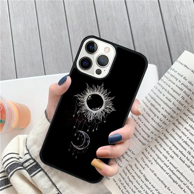 Sun Moon Stars Coque Shell For iPhone 17 Air 15 16 14 13 12 Pro Max 11 Pro Max Plus Phone Case Cover