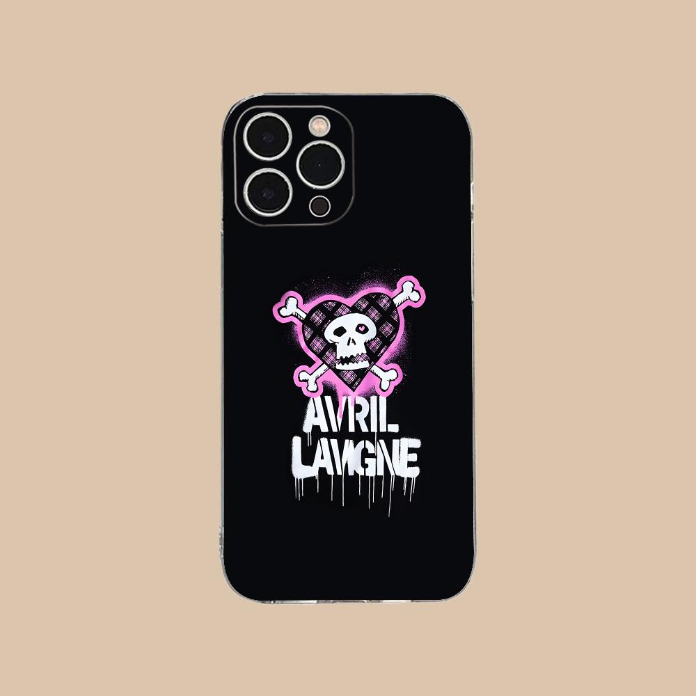 Avril Lavigne Clear TPU Mobile Case for iPhone 17 16 15 14 13 12 11 X XR XS Air Pro Max Plus Mini Colorful Cover