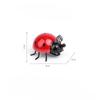 1/4pcs Metal Ladybug Outdoor Patio Garden Fence Decoration, Cute Ladybug Wall Sculpture, Colorful 3D Decoration Backyard Balcony