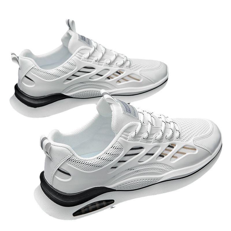 Spring Men's Shoes Mesh Breathable and Lightweight Men's White Shoes Outdoor Fashion Trendy Paired with Simple Men's Sports Shoes