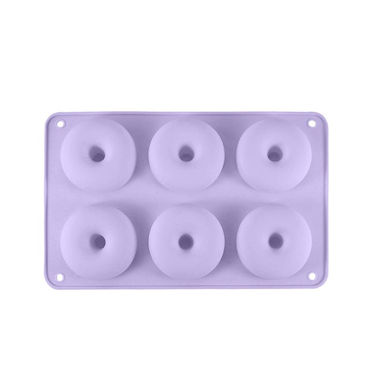 6-Cavity Food Grade Silicone Donut & Macaron Mold