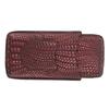 3 Finger Cigar Case Woven Pattern Portable Travel Leather Cigar Humidor Case Smoking Accessories