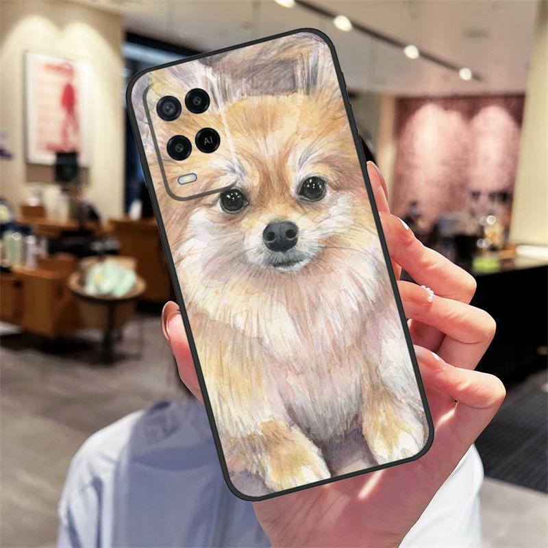 

Pomeranian Watercolor Dog Case For Oppo A40 A60 A80 A18 A38 A58 A78 A98 A16 A76 A96 A15 A17 A77 A74 A94 A54 A57S Cover OPPO A40 A40m