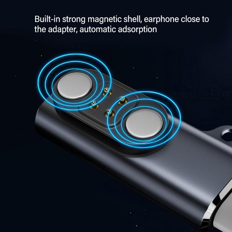 Bone Conductions Headphone Charging Adapter for X18 Magnetic Adapter Type C to 4 Pin Charging Converter Portable