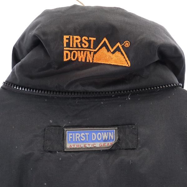 FIRSTDOWN Down jacket S Black x orange Men's Used